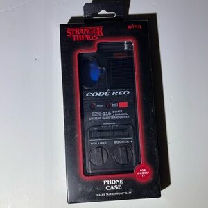 NEW sealed Stranger Things iPhone 17 Walkie Talkie Phone Case Code Red Netflix